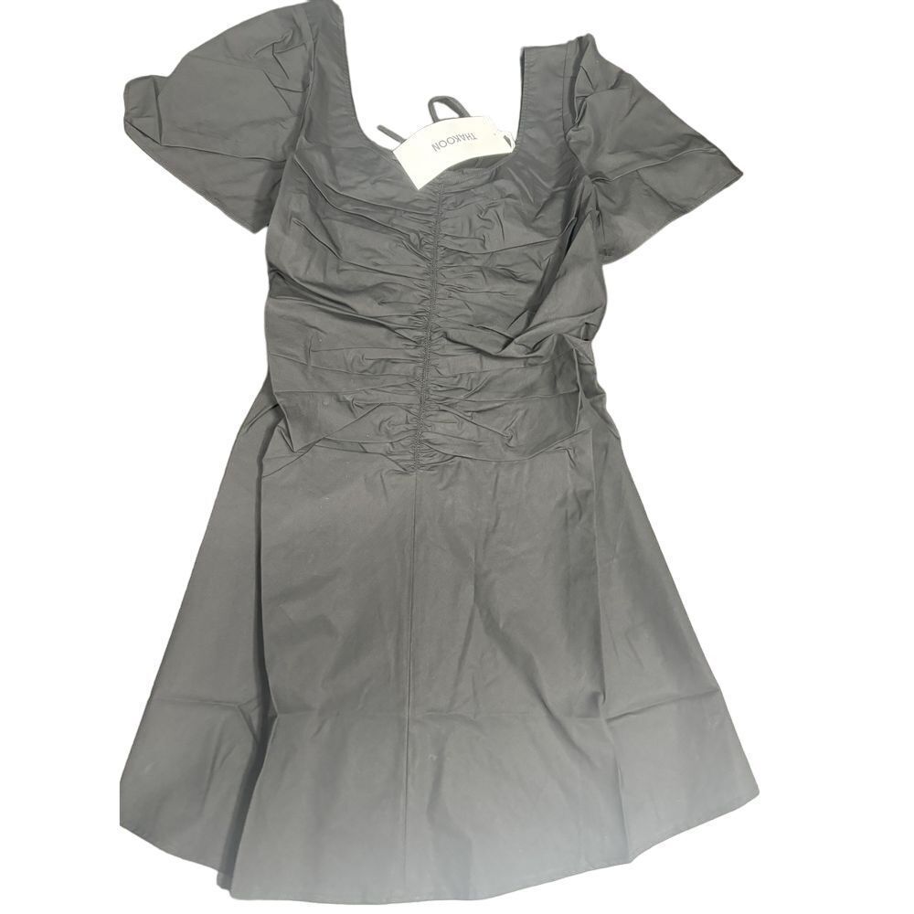 Thakoon NWT‎ Ruched Open Back Mini Dress in Black Size 6